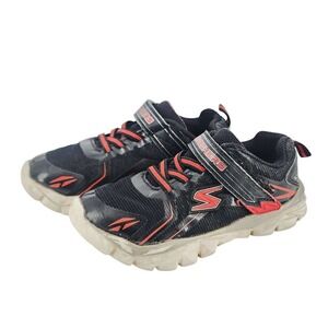Skechers Boys Sneakers Black Red Athletic Shoes 95407N Toddler Size‎ 9 US